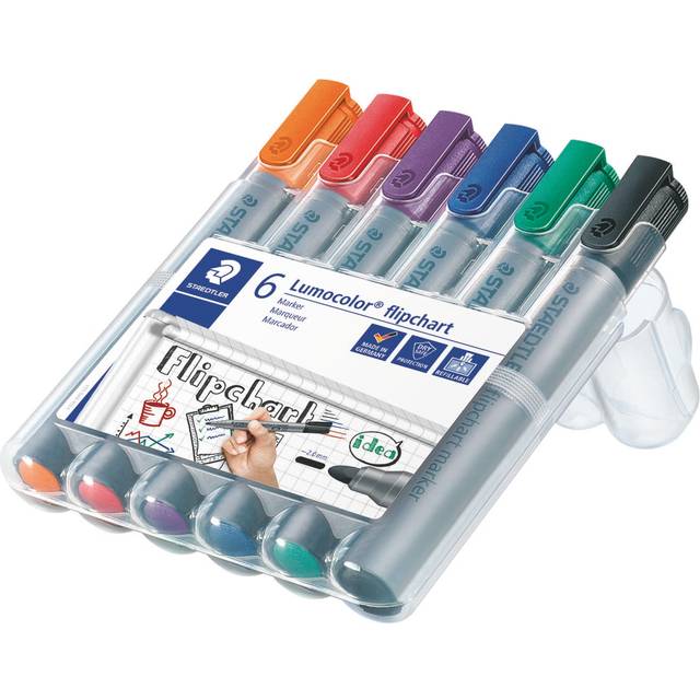 Staedtler Flipchart Marker Assorted (6 Pack) 356Wp6
