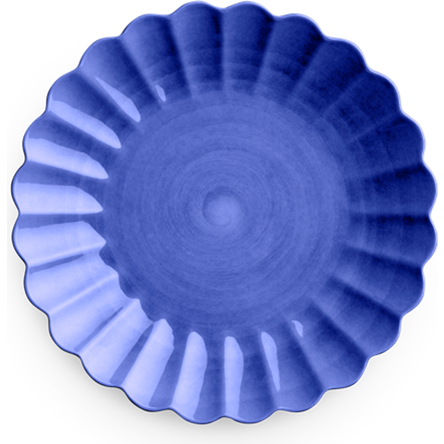 Oyster Plate, Light blue, 28 cm