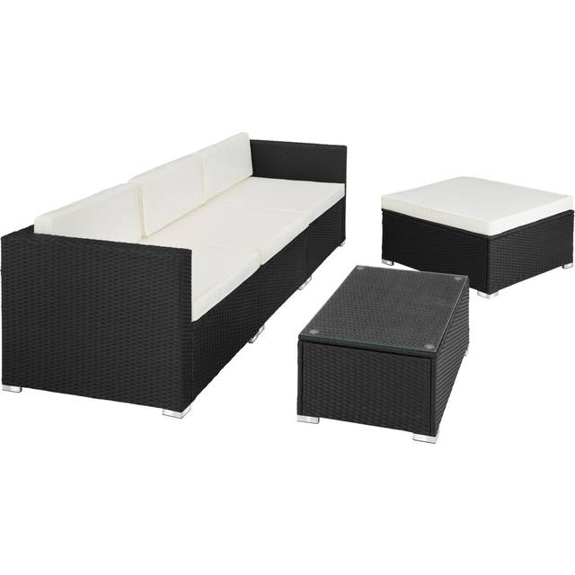 Garden Furniture Set Florence - outdoor sofa set for 3 to 4 people, coffee table - grey