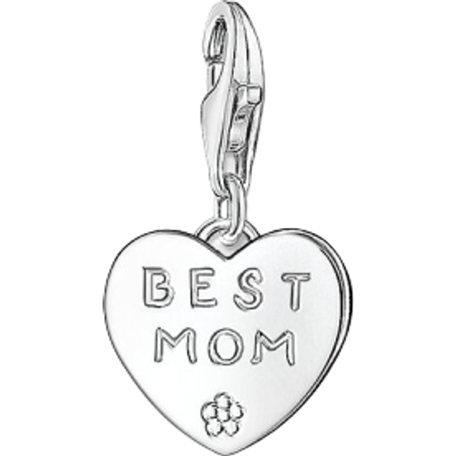 THOMAS SABO Silver Best Mom Heart Charm 0821-001-12