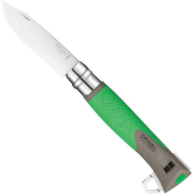 Opinel INOX vuxen kniv storlek 12 – rostfri, natur, N, lövträ brun