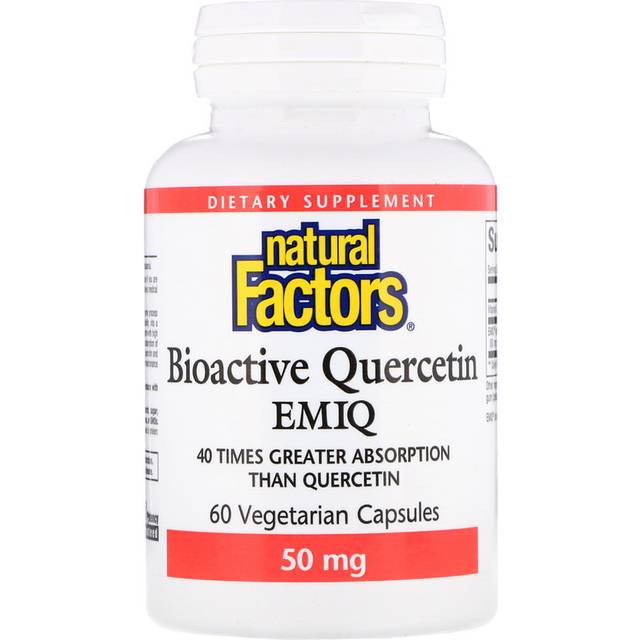Natural Factors  EMIQ®  Bioactive Quercetin  60 Vegetarian Capsules
