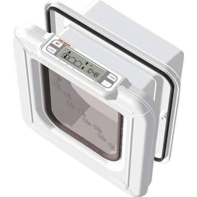 Cat Mate Elite Microchip 355W Kattlucka, Vit, 15 x 15 cm
