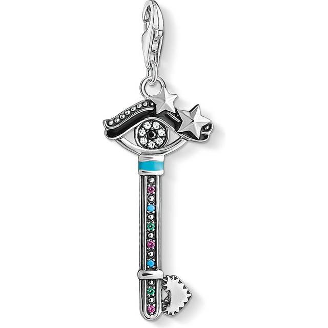 Thomas Sabo Charm pendant Key to the heart multicoloured 1666-340-7 - green/black/silver-coloured/turquoise/white - one size