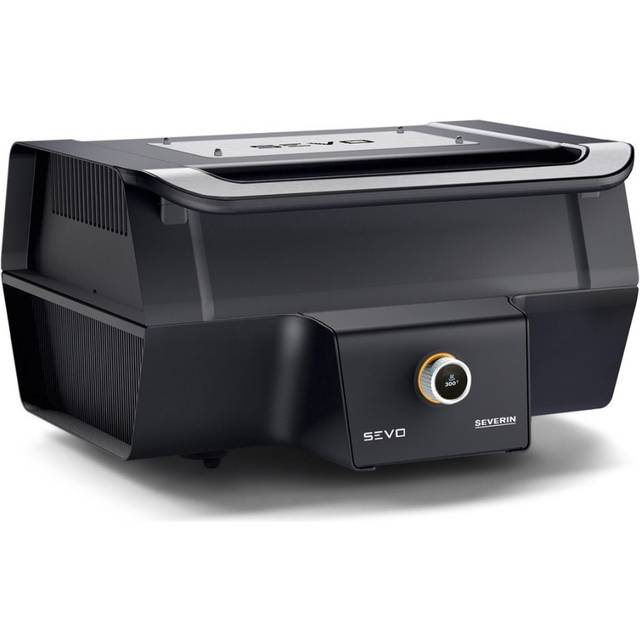 Severin PG 8106 SEVO GT, 3000 W, Grill, Elektrisk, 415 x 315 mm, Skottel braai, Svart, Silver