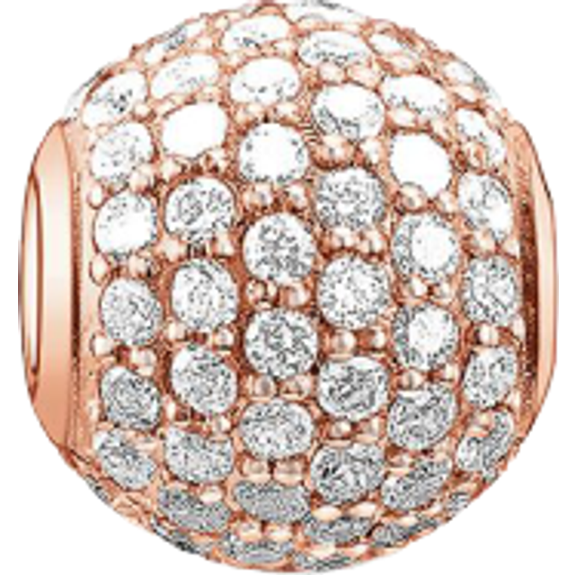 Rosegold Charm Pendant with Zirconia