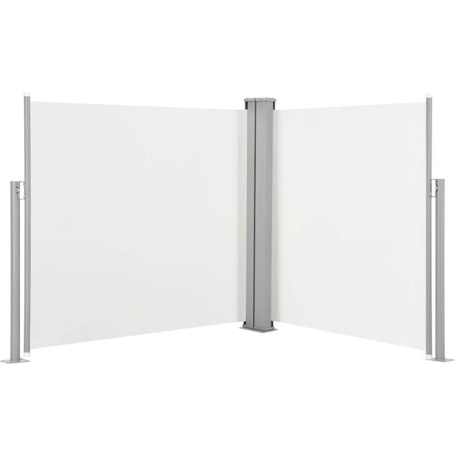 Infällbar sidomarkis gräddvit 100x600 cm