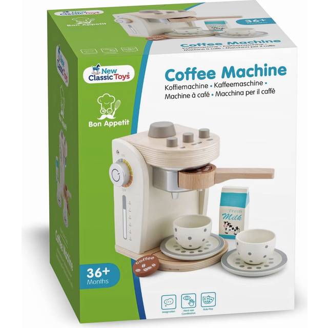 New Classic Toys 10705 Coffee Maker  Multicolor (White)  3 years to 9