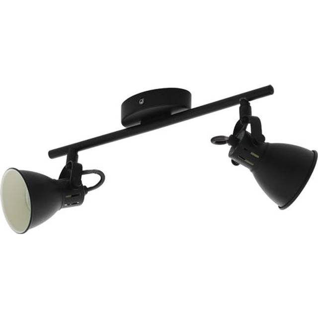Eglo Seras Nickel Ceiling 2 Light Spotlight - Silver