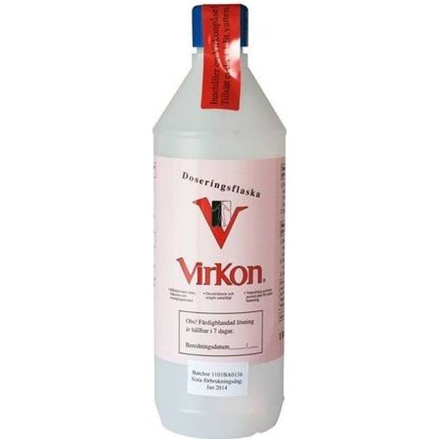 Virkon blandningsflaska 1 liter inkl 1 påse