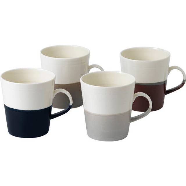 Royal Doulton Coffee Studio Porcelain Grande Mug, Set of 4, 500ml, Assorted