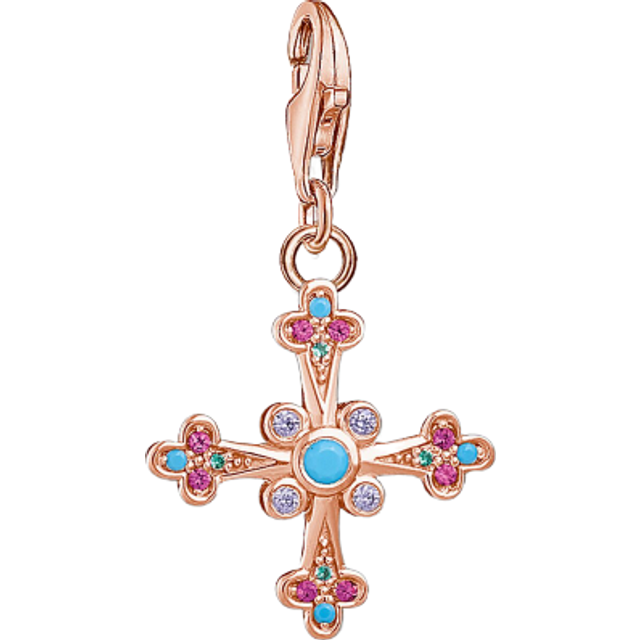 THOMAS SABO, Jewellery, female, Multicolor, ONE SIZE, Victorian Cross Charm Pendant