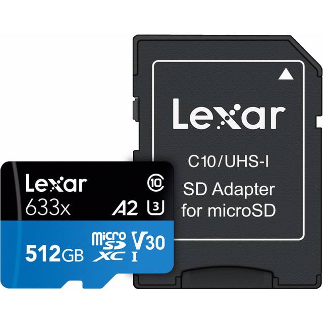 Lexar 633x memory card 512 GB MicroSDXC Class 10 UHS-I