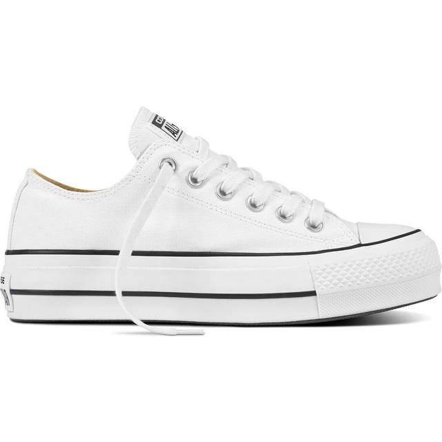 Converse Womens Lift Ox Trainers - White/Black, White/Black, Size 8, Women