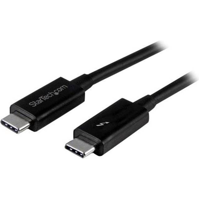 StarTech.com 20 Gbit/s Thunderbolt 3-kabel – 1 m – vit – 4k 60Hz – certifierad TB3 USB-C till USB-C-laddsladd med 100 W strömförsörjning (TBLT3MM1MW)