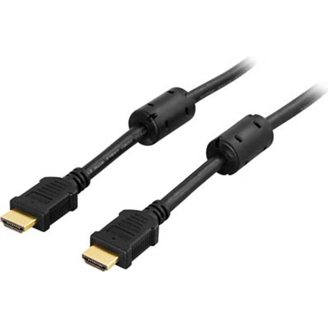 DELTACO High-Speed Premium HDMI-kabel, 2m, Ethernet, 4K UHD, vit