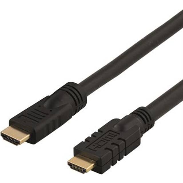 DELTACO HDMI-kabel, aktiv, ha-ha, 1080p, v1.4, 20m, vit (HDMI-1201)