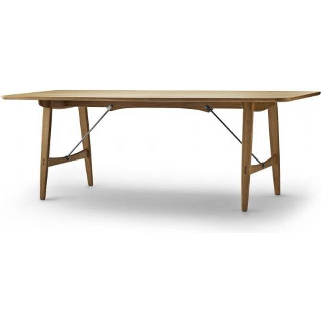 Carl Hansen & Søn BM1160 Hunting Table matbord Vitoljad ek-rostfritt stål