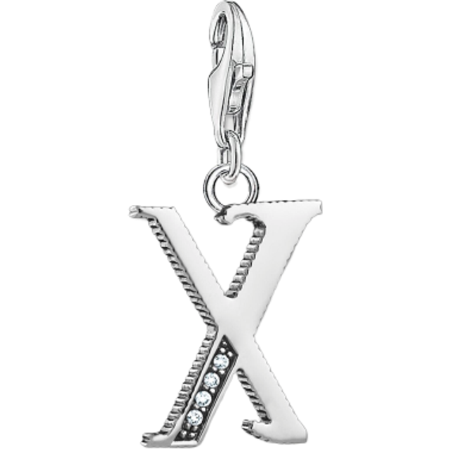 Thomas Sabo dam-berlock-berlock X bokstav silver berlock klubb 925 sterlingsilver 1604-643-21