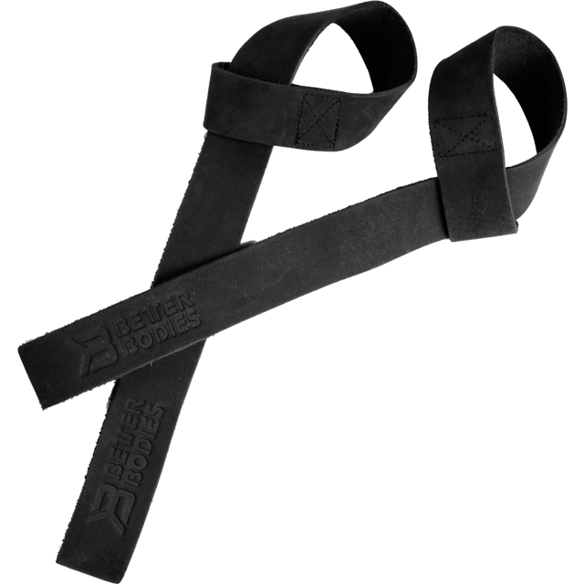Leather Lifting Straps - Grey (OS)
