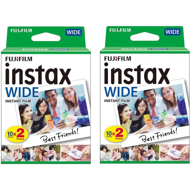 Fujifilm Instax Wide Picture Format Instant Photo Film - White, 40 Shot Pack