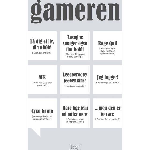 Dialægt Poster - 30x42 - Gameren - Dialægt - One Size - Affisch