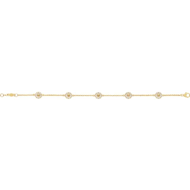 Georg Jensen Daisy Armbånd - Guld/Hvid