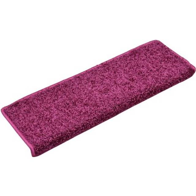 vidaXL Carpet Stair Treads 15 pcs 65x21x4 cm Violet - Purple