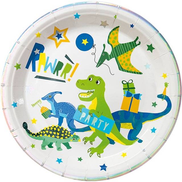 PAPPERSTALLRIK 23 CM DINOSAURIE 8-PACK