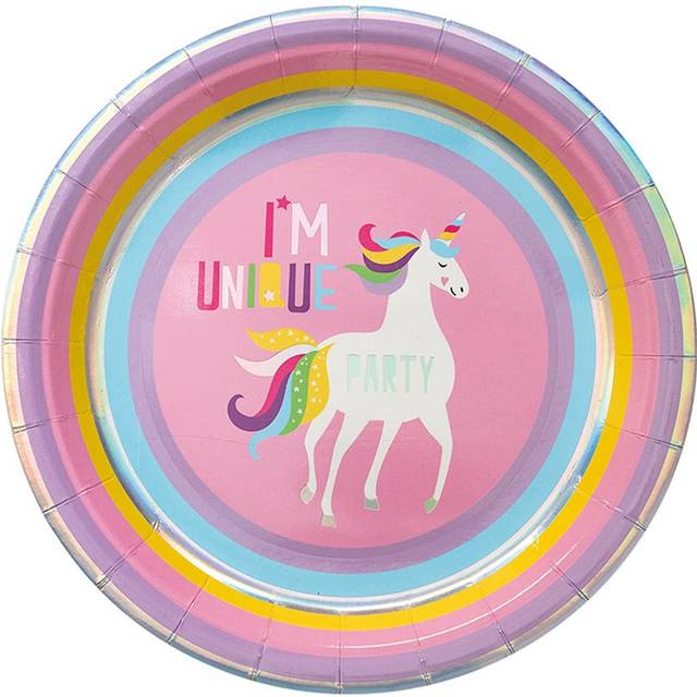Papperstallrikar Unicorn 8-p