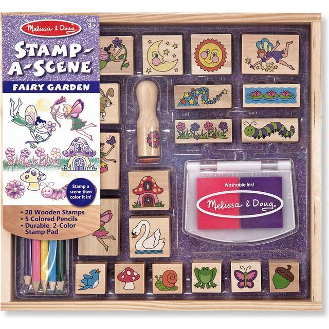 Stamp-a-Scene Fairy Garden - Arts & Crafts for Ages 4 to 5 - Fat Brain Toys