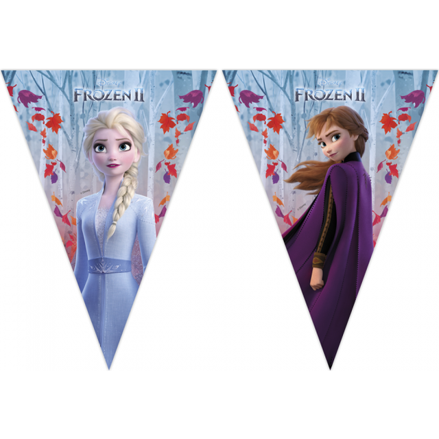 Disney Frozen II Triangle Flag Banner - 18 x 25 x 5 cm