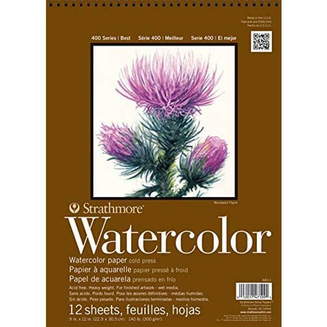 Strathmore 400 Series Watercolor Pad - 9 x 12 Inch - 300gsm - 12 Sheets