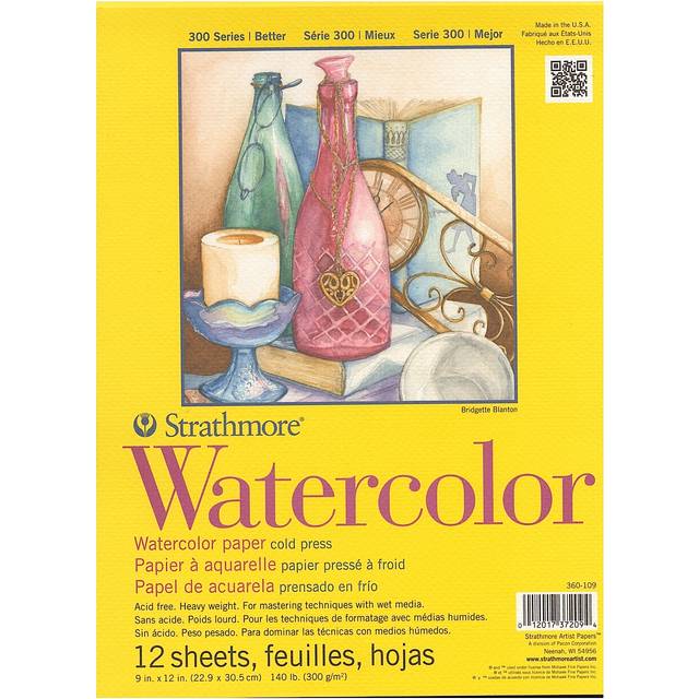 "Strathmore Watercolor Paper Pad 9""X12""-12 Sheets 360109"
