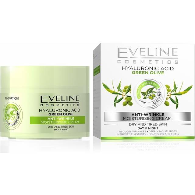 Eveline Hyaluronic Acid Green Olive Anti Wrinkle Day & Night Cream 50ml