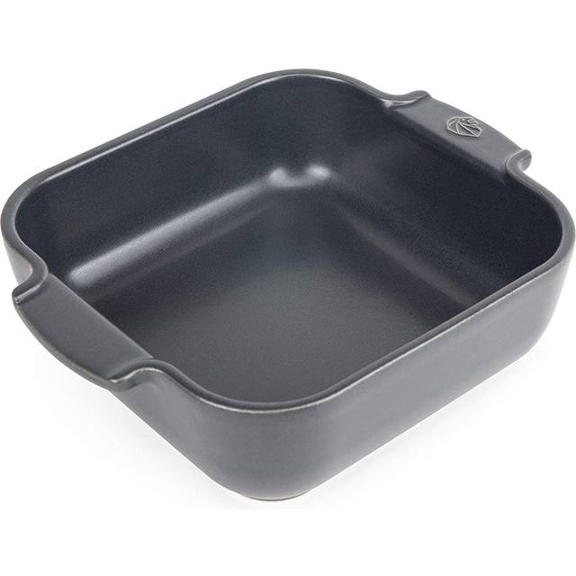 Peugeot Stoneware Square Roaster, 21cm, Slate Grey