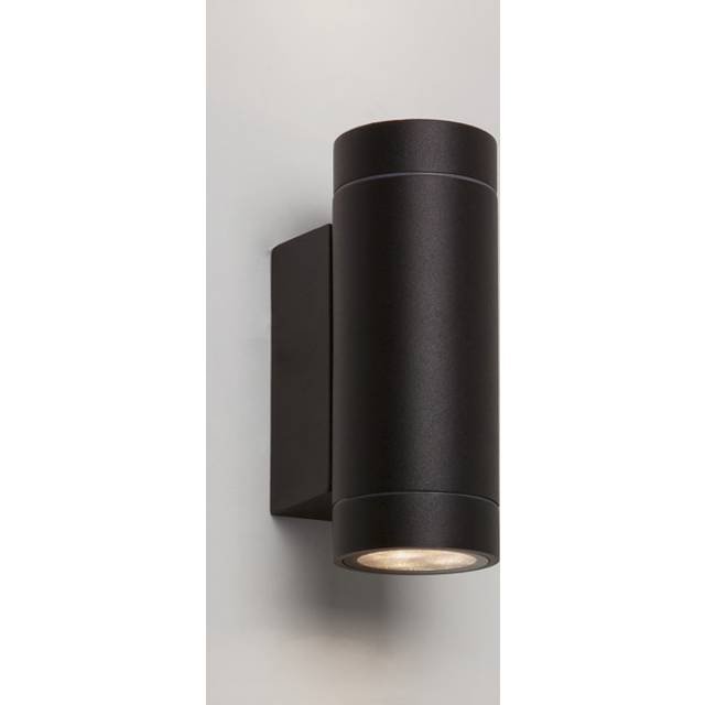 Astro Dartmouth Twin LED Textured Black Wall Light