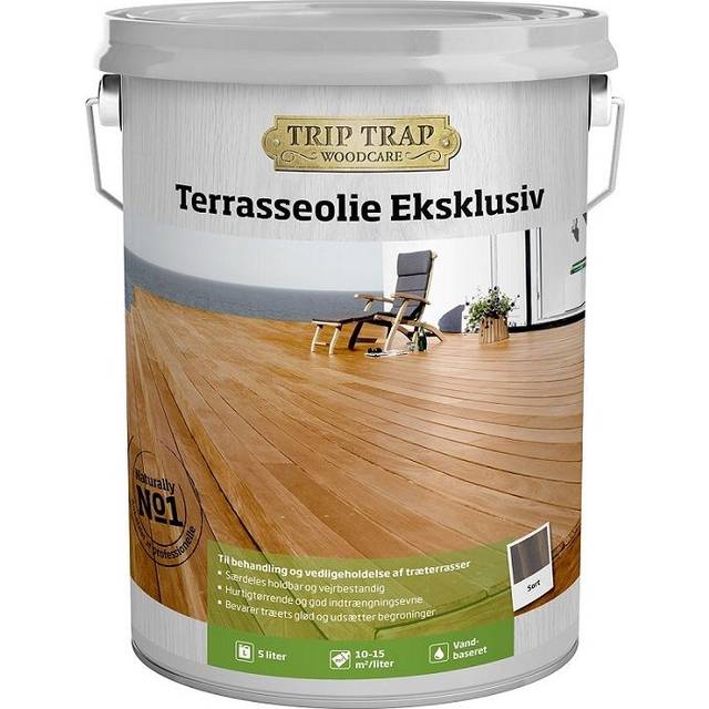 Trip trap Terrace Exclusive Træolie Sort 5L
