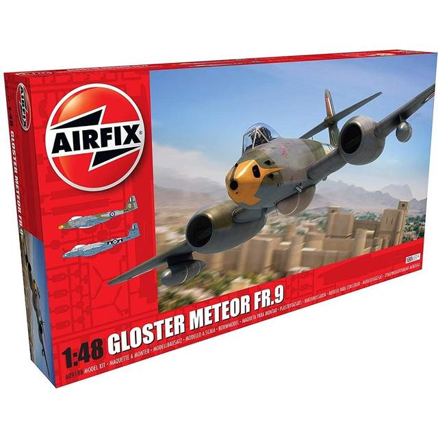 Airfix Royal Air Force Gloucester Meteor Plastic Model X9188 1/48 FR.9