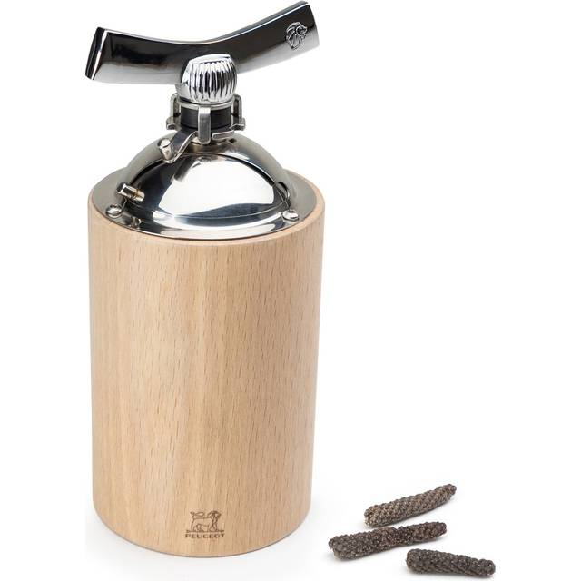 Peugeot Isen Long Pepper Mill 16 cm Natural Beechwood - Steel Grinder