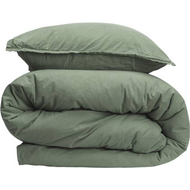 Gripsholm Vintage Påslakanset 150x210 Grön - Lily Green (150x210)