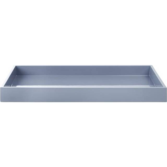 Mojoo Lux lackad dekorationsbricka 38x19x3,5 cm Black - Svart