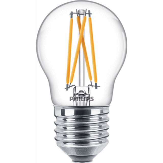 Klot Led Filament Klar 4,5W 2700K-2100K E27 Dim-To-Warm