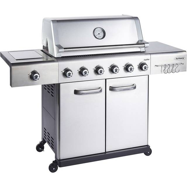 Outback Jupiter Stainless Steel 6 Burner Hybrid BBQ