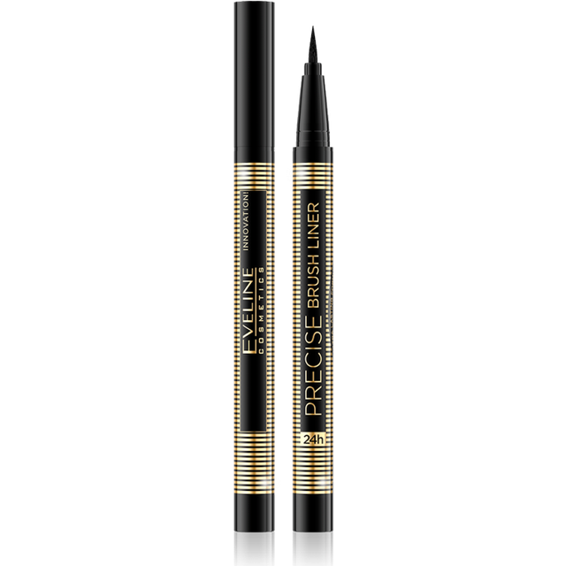 Eveline Cosmetics Precise Brush Liner Eyelinerpennan Skugga Black 6 ml