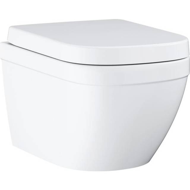 Grohe Euro Alpine White Ceramic Wall Hung WC Set - 39554000