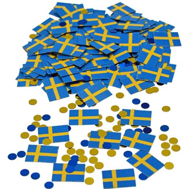 Konfetti Sverigeflagga