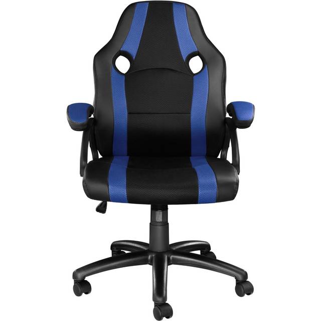Gaming Chair Benny - ergonomic shape, comfortable padding - gaming chair, cheap gaming chairs, racing chair - black/blue