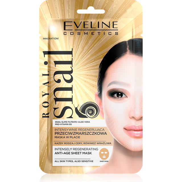 Eveline Cosmetics Royal Snail Intensely Regenerating Anti-Age Sheet Mask