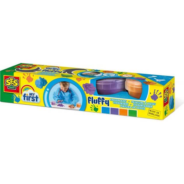 My first - Fluffy fingerpaint 4x120ml - Multi - 1 Pack